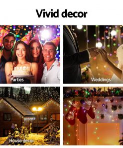500 LED Solar Powered Christmas Lights 20M Multiple Colour