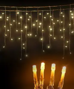 Jingle Jollys 500 Icicle Lights - Warm White