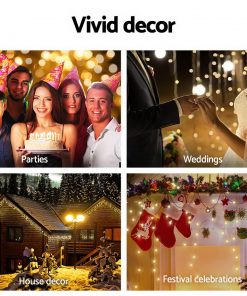 500 LED Solar Powered Christmas Lights 20M Warm White