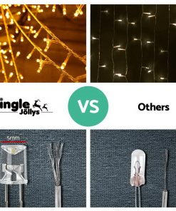 500 LED Solar Powered Christmas Lights 20M Warm White