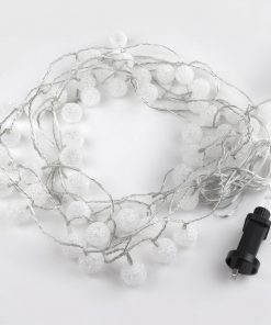 Jingle Jollys 12.5M Christmas Snowball String Lights - Multi Colour