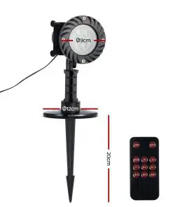 Jingle Jollys Pattern LED Laser Landscape Projector Light Lamp Christmas Party