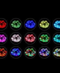 Jingle Jollys 20M Christmas Snowflake String Lights - Multi Colour