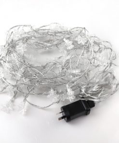 Jingle Jollys 20M Christmas Snowflake String Lights - Multi Colour