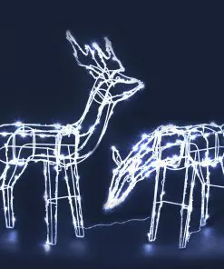 Jingle Jollys Christmas LED Motif Lights Rope Reindeer Waterproof Solar Powered