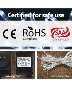 Jingle Jollys Christmas Reindeer LED Motif Lights Cold White