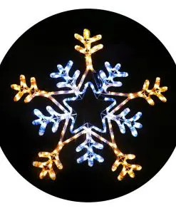 Jingle Jollys Christmas LED Motif Lights Rope Snowflake