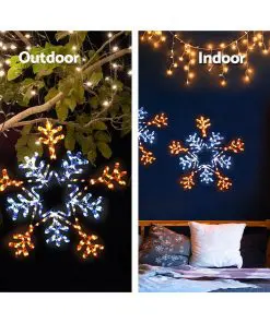 Jingle Jollys Christmas LED Motif Lights Rope Snowflake