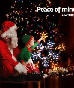 Jingle Jollys Christmas LED Motif Lights Rope Snowflake