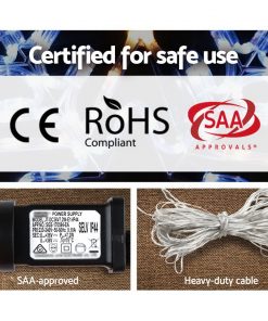 Jingle Jollys Christmas LED Motif Lights Rope Snowflake