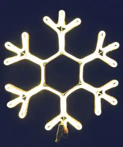 Jingle Jollys Christmas LED Motif Lights Rope Snowflake Warm White