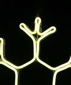 Jingle Jollys Christmas LED Motif Lights Rope Snowflake Warm White