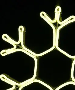 Jingle Jollys Christmas LED Motif Lights Rope Snowflake Warm White