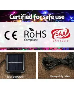 Jingle Jollys Christmas Lights Motif LED Star Net Waterproof Outdoor Colourful