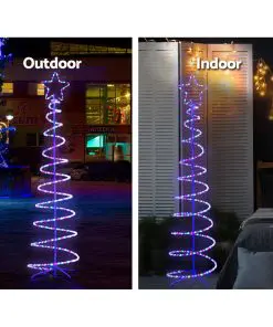Jingle Jollys Christmas LED Motif Light 1.88M Tree Waterproof Colourful