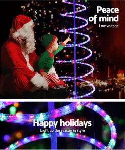Jingle Jollys Christmas LED Motif Light 1.88M Tree Waterproof Colourful