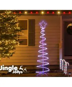 Jingle Jollys Christmas LED Motif Light 1.88M Tree Waterproof Colourful