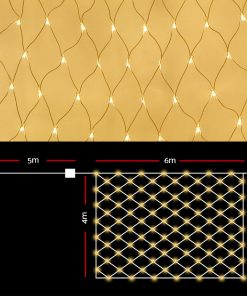 Jingle Jollys 4mx6m Christmas Net Mesh Lights 1000LED String Fairy Party Wedding