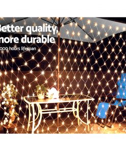 Jingle Jollys 4mx6m Christmas Net Mesh Lights 1000LED String Fairy Party Wedding