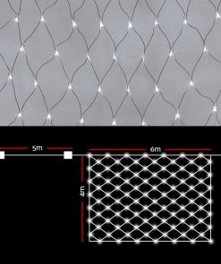 Jingle Jollys 4mx6m Christmas Net Mesh Lights 1000LED String Fairy Party Wedding