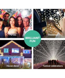 Jingle Jollys 4mx6m Christmas Net Mesh Lights 1000LED String Fairy Party Wedding