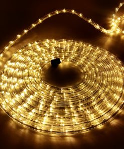 Jingle Jollys 50M Christmas Rope Lights 1200 LED Warm White