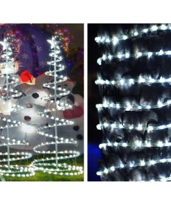 Jingle Jollys 50M Christmas Rope Lights 1200 LED Cold White