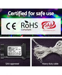 Jingle Jollys 100M Christmas String Lights 500LED Multi Colour