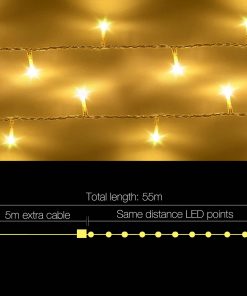Jingle Jollys 50M Christmas String Lights 500LED Party Wedding Outdoor Garden
