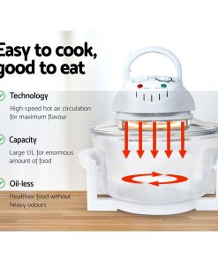 Devanti 17L Electric Convection Oven Air Fryer- White