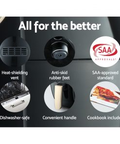 Devanti 4L Oil Free Air Fryer - Black