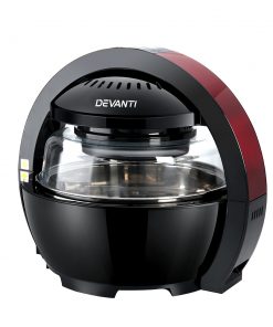 Devanti 13L Air Fryer Oven Cooker - Black & Red
