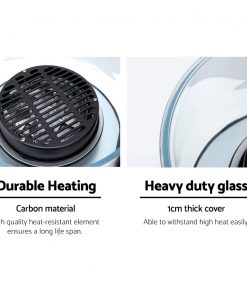 Devanti 13L Air Fryer Oven Cooker - Black & Red