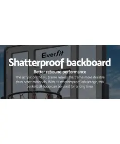 Everfit 3.05M Portable Basketball Stand System Height Adjustable Blue