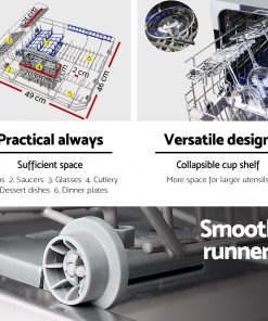 Devanti Electric Benchtop Freestanding Dishwasher