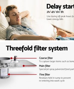 Devanti Electric Benchtop Freestanding Dishwasher