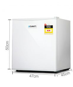 Devanti 48L Portable Mini Bar Fridge - White