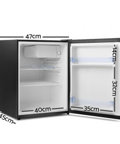 Devanti 70L Portable Mini Bar Fridge - Black