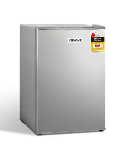 Devanti 70L Portable Mini Bar Fridge - Silver