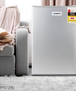 Devanti 70L Portable Mini Bar Fridge - Silver
