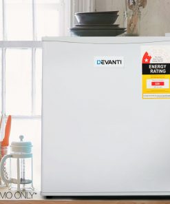 Devanti 70L Portable Mini Bar Fridge - White