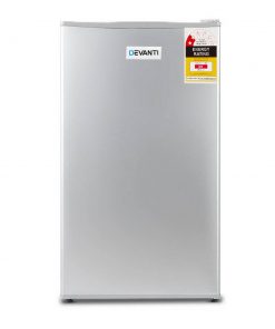 Devanti 95L Portable Bar Fridge - Silver