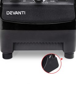 Devanti Commercial Food Processor Blender - Black