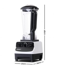 Devanti Commercial Food Processor Blender - White