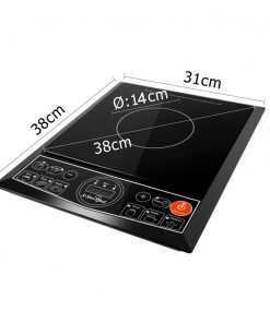 5 Star Chef Portable Single Ceramic Electric Induction Cook Top - Black