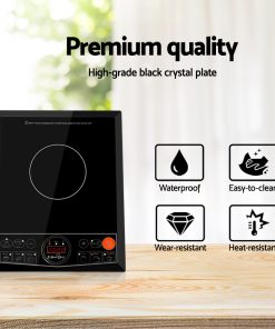 5 Star Chef Portable Single Ceramic Electric Induction Cook Top - Black