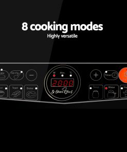 5 Star Chef Portable Single Ceramic Electric Induction Cook Top - Black