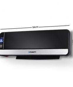 Devanti 2000W Wall Mounted Panel Heater - Black