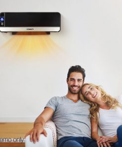 Devanti 2000W Wall Mounted Panel Heater - Black