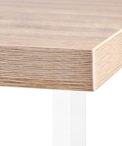 Artiss Rotary Corner Desk with Bookshelf - Brown & White